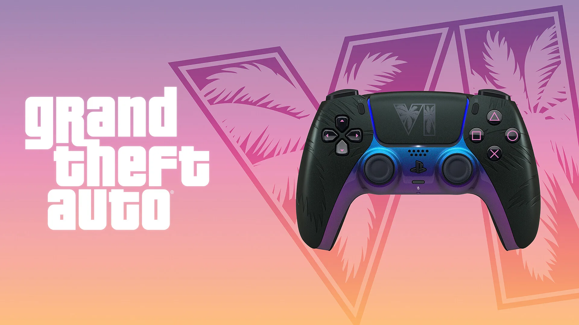 DualSense preto de edição limitada de GTA 6