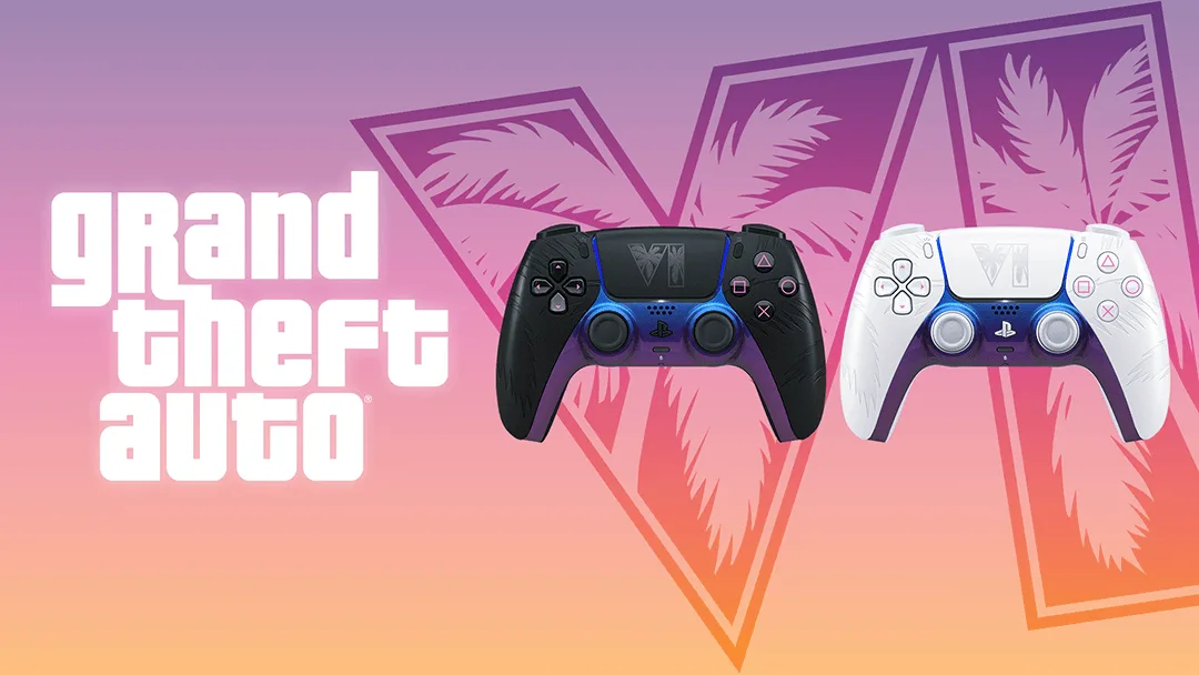 GTA 6 ganha dois DualSense exclusivos inspirados nos dias e noites de Vice City